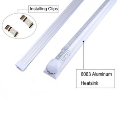 120W T8 8FT LED Shop Light 2FT 4FT 6FT LED Tube Light Linkable Shop Lamp Fixture