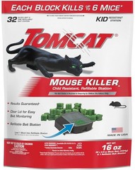 Mouse Mice Rat Killer 32 Blocks Bait Poison Rodent Station Trap Tomcat Control..