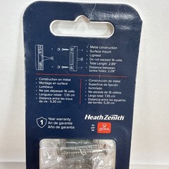 Heath Zenith 18000217 Satin Nickel Silver Metal Wired Pushbutton Doorbell