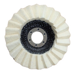 Lot of (10) Felt Wool Polishing Flap Disc Grinding wheel 4-1/2″ x 7/8″ 560462