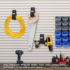 Heavy Duty Cable Organizer Straps 5 Pack 13in Reusable Ties for Extension Cords