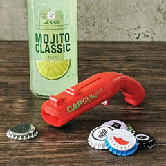 Beer Cap Gun Funny Launcher Shooter Bottle Opener Creative Drinking Game Family