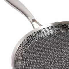 11in Stainless Steel Crepe Pan Pancake Pan Non Stick Cooking Pan For Kitchen