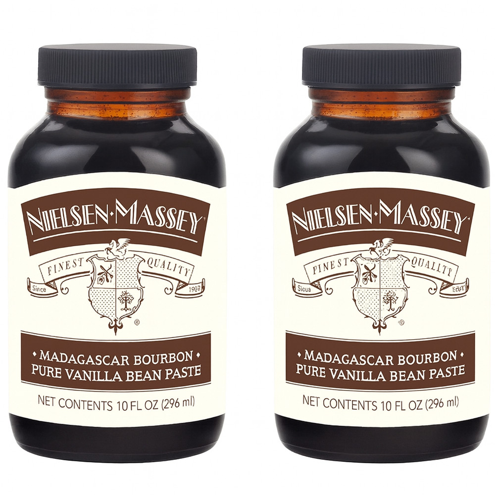 2 PACK – Nielsen-Massey Madagascar Bourbon Pure Vanilla Bean Paste – Large 10 Oz