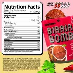 EZ Bombs Birria Bomb Seasoning, 1 Pack – Authentic Mexican Spice Mix for Tacos,,