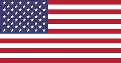 4.25″ x 8″ American Flag Premium Vinyl Sticker Decal Made in the USA