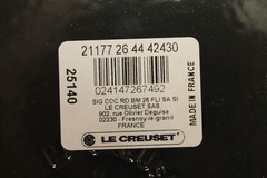 Le Creuset Signature Round Casserole/Oven 5.5 Qt. 10.25 In. Flint Oyster NEW ^