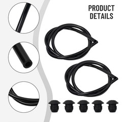 Fuel Line Tank Grommet Kit None Black FC75 FS85 Grommet Line Hose Pipe KM85