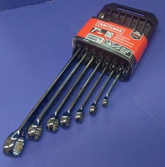 Craftsman 7 Piece Gun Metal Standard Combination Wrench Set CMMT87012