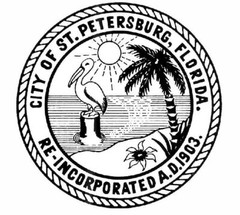 Seal of St Petersburg Florida Sticker Decal R696