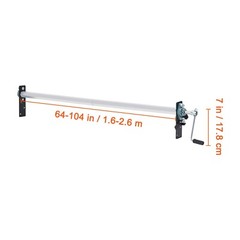 Dump Truck Trailer Hand Crank Manual Pull Tarp Roller Kit 64″ to 104″ Wide