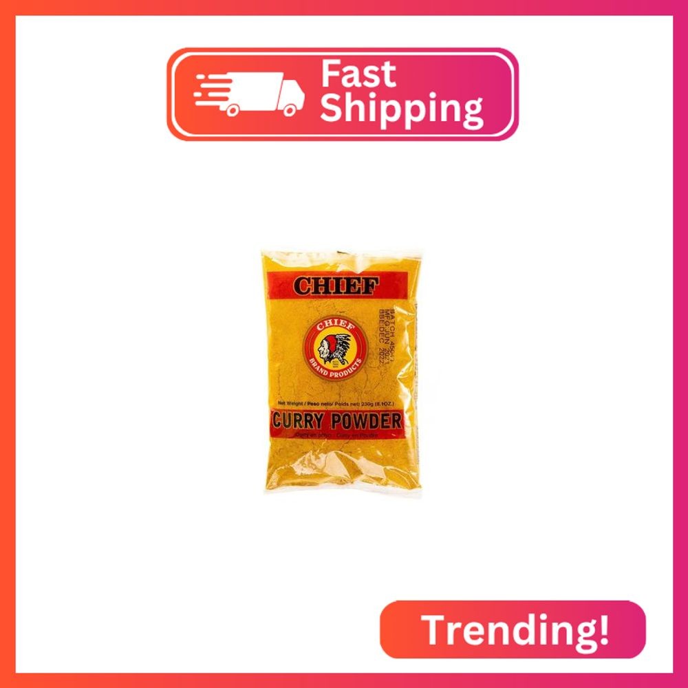 Chief Curry Powder 230g, 8oz Made in Trinidad & Tobago, 8.11 Ounce (Pack of 1)