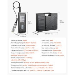 Uimoso Portable Dissolved Oxygen Meter Kit, Range 0.0-20.0 mg/L