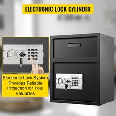 Uimoso Digital Depository Safe Drop Safe Carbon Steel 2 Keys Safe with Drop Slot