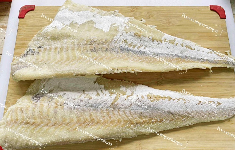 Salt Cod, Bacalao,Dried & Salted Codfish Jumbo Meaty Boneless Free Shipping 1Lb