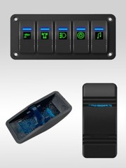 6PCS LED Rocker Switch Cover Caps(Blue/Green/Red)for Carling ARB Marine Boat Car