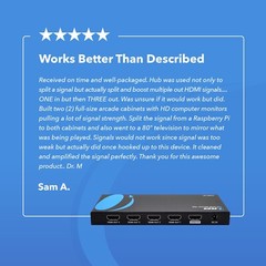 OREI UltraHD 4K @ 60 Hz HDMI Splitter 1 in 4 Out HDMI 2.0 UHDS-104