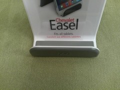 Joie Easel Stand, White with Gray Kitchen Phone/Tablet/Cookbook Holder