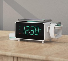 Smartset Dual Alarm Clock – Ultra Fast 15W Wireless Charging
