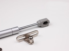 MINI (17CM) Gasfeder Gasdruckfeder Kompressionsfeder Klappenbeschlag SILBER