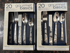 Gourmet Basics by Mikasa Premium Stainless Steel Silverware Set 20 Pieces