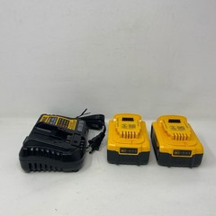 DEWALT 20V MAX 5Ah 2-Pack + DCB1104 Charger, Yellow/Black