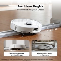 Roborock Qrevo Curv Vacuum&Mop,18500Pa,Zero-Tangling,FlexiArm Tech – Refurbished