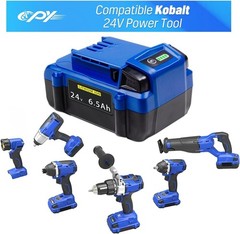 24V 6.5Ah Battery For Kobalt 24Volt Max Lithium Ion KB424-03 KB624-03 KB524-03