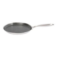 11in Stainless Steel Crepe Pan Pancake Pan Non Stick Cooking Pan For Kitchen