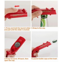 Beer Bottle Opener Cap Gun Launcher Shooter Bottle Opener Creative Game Bar