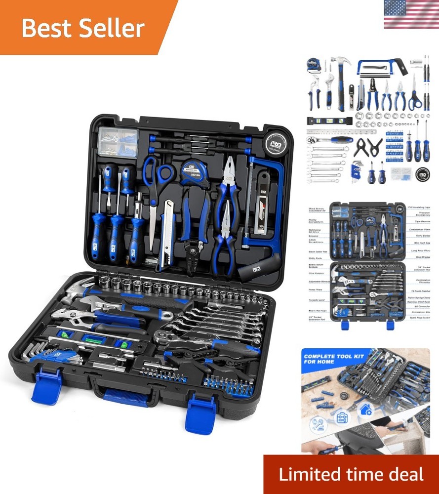 Tool Kit 259-Piece Hand Tools Set with Toolbox Repair Home Car Tools