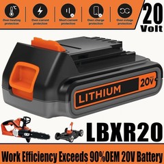 2PACK NEW 20V Lithium-ion Battery / Charger for BLACK DECKER 20 Volt LBXR20 LB20