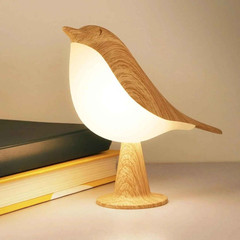 Bird Desk Lamp Touch Control 3 Color LED Night Light Rechargeable Kids