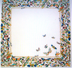WILLIAMS SONOMA PAPILLON BUTTERFLY NAPKINS SET OF FOUR 85 COTTON 15 LINEN NWTAGS