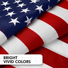 American Flag 4×6 Ft, Made From 210D Polyester, Embroidered Stars, Sewn Stripes