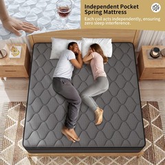 12″14″ Hybrid Mattress Gel Memory Foam Spring Twin Full Queen King Size In A Box