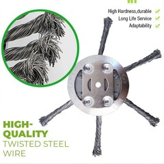 Universal Steel Wire Trimmer Head, Wire Trimming Head for Weedeater, Wire Trimme