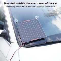 10W Solar Panel 12V Trickle Charger Battery Charger Kit Maintainer Boat Car RV