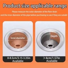 2Pack Stainless Steel Kitchen Sink Strainers