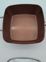 Copper Chef 9.5 x 4 inch deep non toxic Square Frying Pan Skillet used