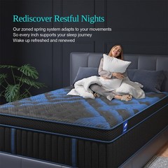 12″ 14″Twin Full Queen King Size Gel Memory Foam Spring Mattress In A Box