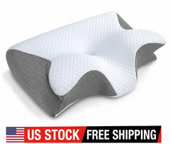 Ergonomic Memory Foam Pillow, Pillow for Side Sleepers for Neck Pain Relief