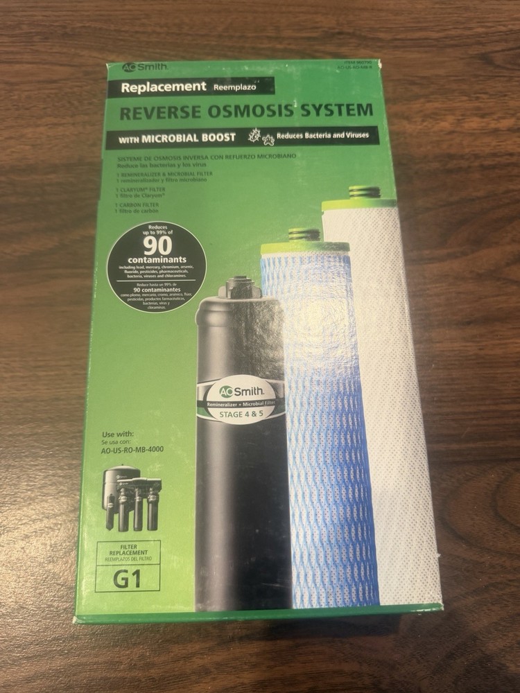 A.O. SMITH Reverse Osmosis System Replacement Filter Set