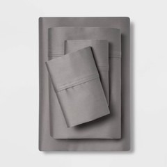 Threshold 400 Thread Count Cotton Sateen 4-Piece Sheet Set Luxurious