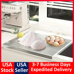 304 Stainless Steel Chopping Board Large with Lid Non Slip for Kitchen Counter