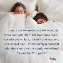 The Company Store LaCrosse Premium Down Light Warmth Comforter Queen/King