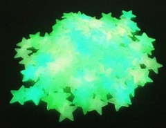204PCS 1.2″ Glow in The Dark Luminous Stars Fluorescent Noctilucent Multicolor