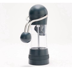 Kochblume Gray Ratchet Grinders Mills Set of 2 Salt Pepper Spices Ergonomic