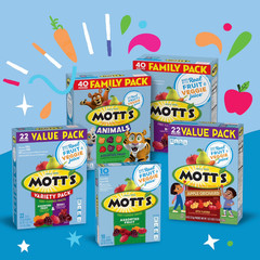 Mott’s Assorted Fruit Flavored Snacks, Valentine’s Day, Family Pack, 40 Count, 3