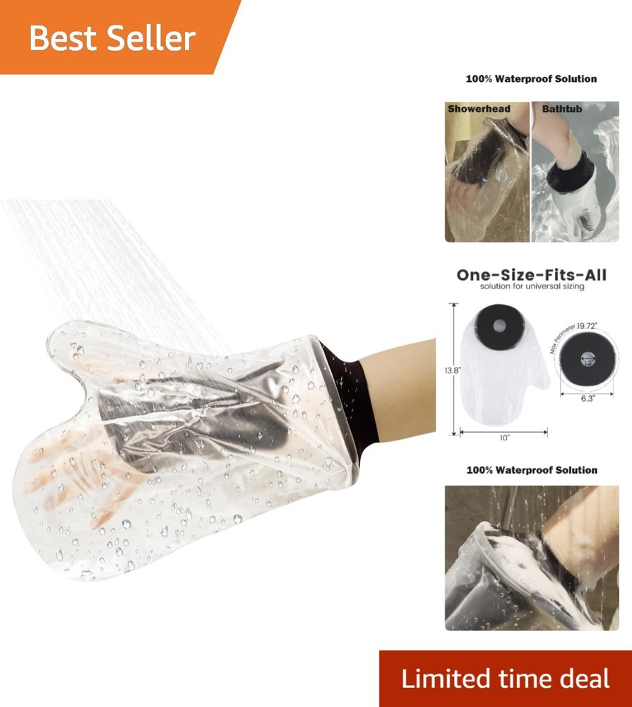 Gentle Silicone Cast Protector – 100% Waterproof Arm Cover for Adults